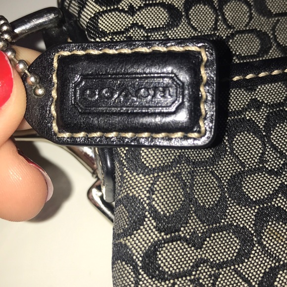 Grey/Black Coach Crossbody - Picture 2 of 5